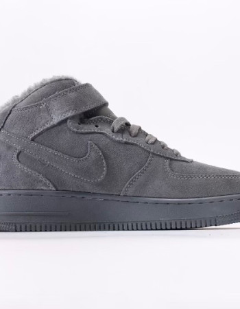 Nike Air Force 1 Mid Sherpa Grey