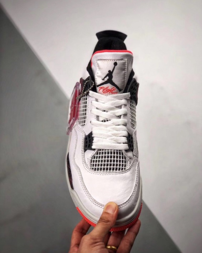 Air Jordan 4 Retro “Flight Nostalgia” – White/Black/Bright Crimson