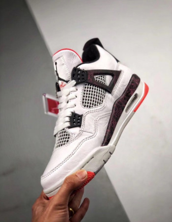 Air Jordan 4 Retro “Flight Nostalgia” – White/Black/Bright Crimson