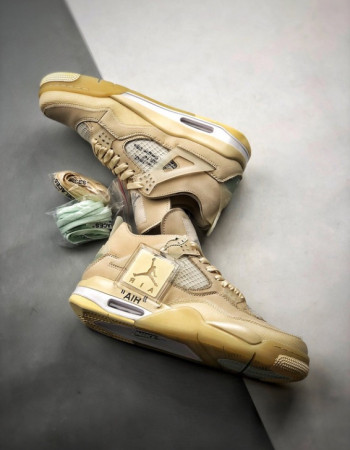 Off-White x Air Jordan 4 Retro “Sail” 