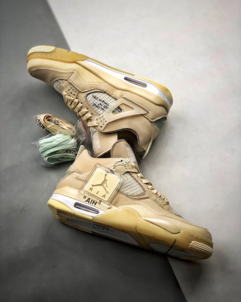 Off-White x Air Jordan 4 Retro “Sail” 