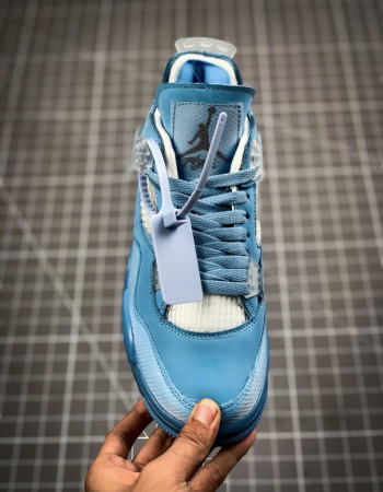 Off-White x Air Jordan 4 Retro “University Blue” – UNC