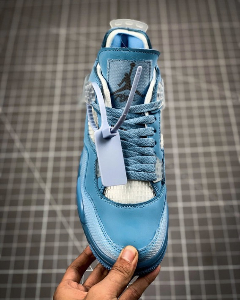 Off-White x Air Jordan 4 Retro “University Blue” – UNC