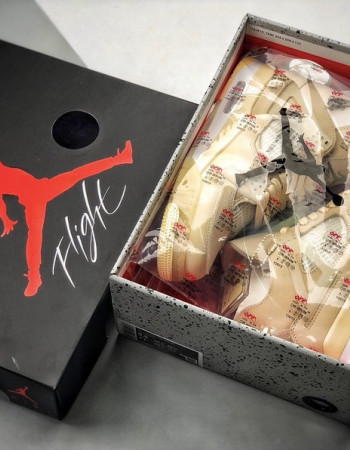 Off-White x Air Jordan 4 Retro “Sail” 