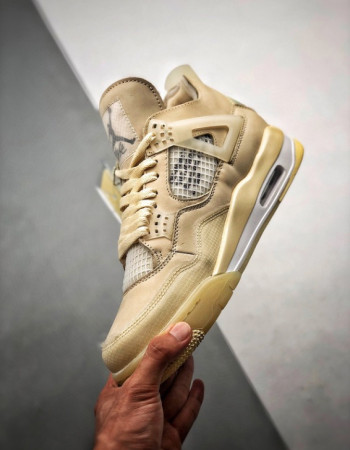 Off-White x Air Jordan 4 Retro “Sail” 