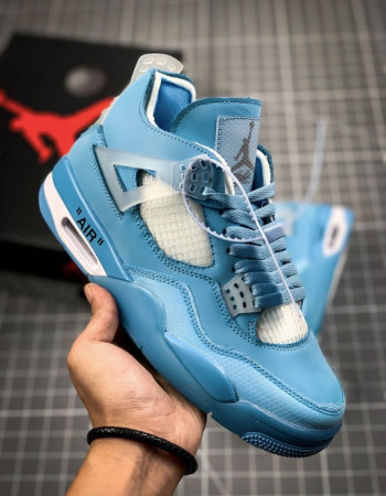 Off-White x Air Jordan 4 Retro “University Blue” – UNC