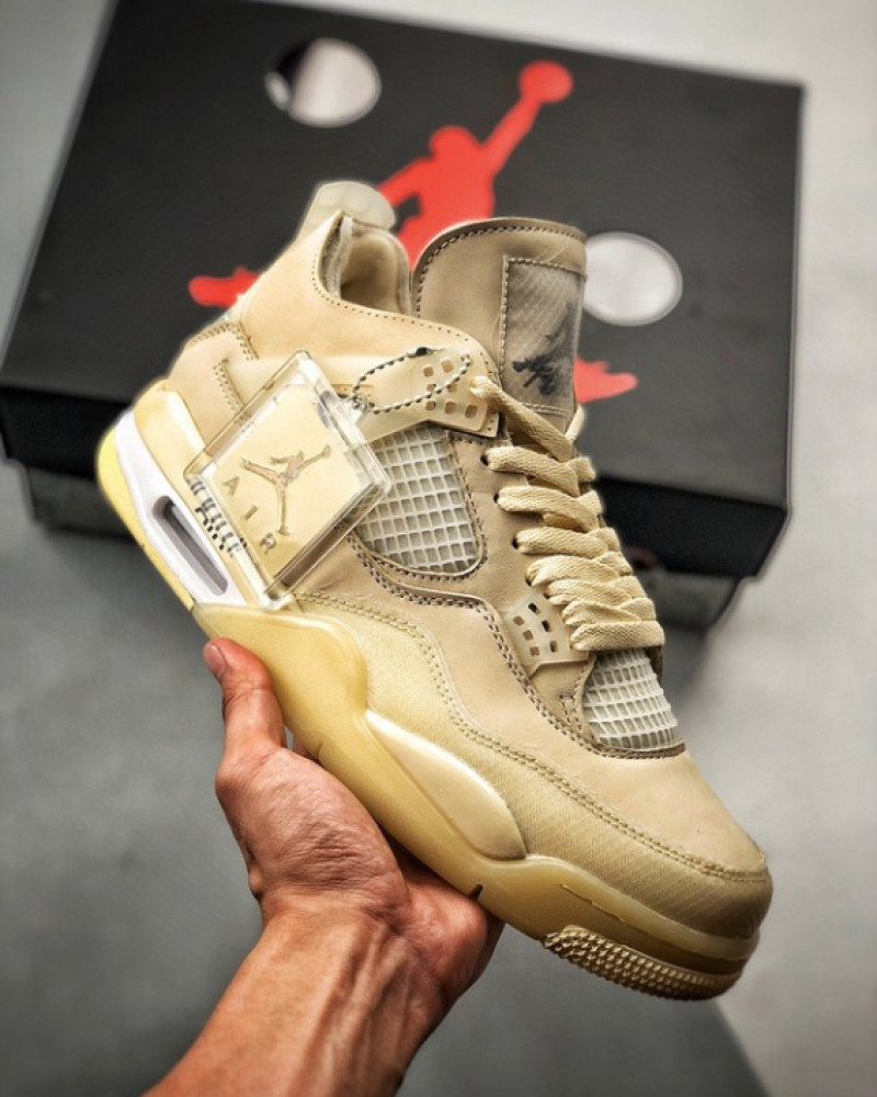 Off-White x Air Jordan 4 Retro “Sail” 