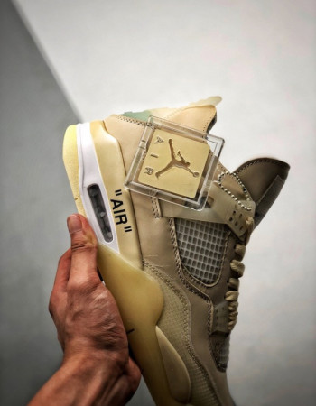 Off-White x Air Jordan 4 Retro “Sail” 