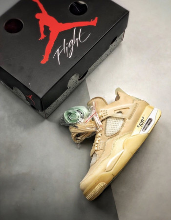 Off-White x Air Jordan 4 Retro “Sail” 