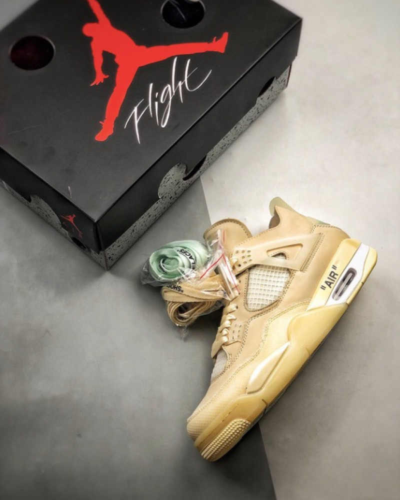 Off-White x Air Jordan 4 Retro “Sail” 