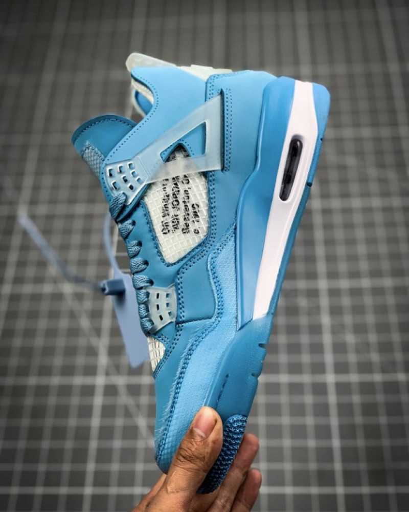 Off-White x Air Jordan 4 Retro “University Blue” – UNC