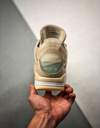 Off-White x Air Jordan 4 Retro “Sail” 