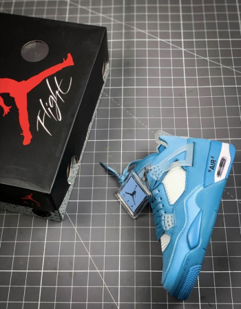 Off-White x Air Jordan 4 Retro “University Blue” – UNC