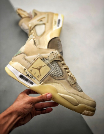 Off-White x Air Jordan 4 Retro “Sail” 