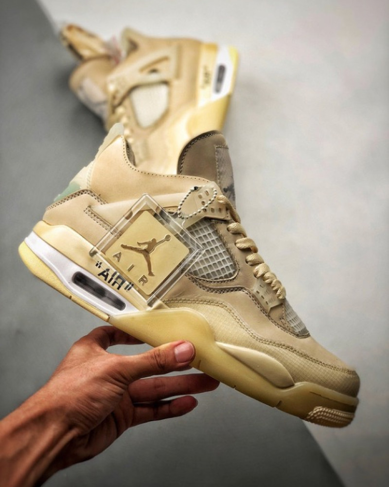 Off-White x Air Jordan 4 Retro “Sail” 