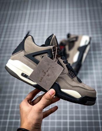 Travis Scott x Air Jordan 4 Retro “Olive” – Mocha Brown