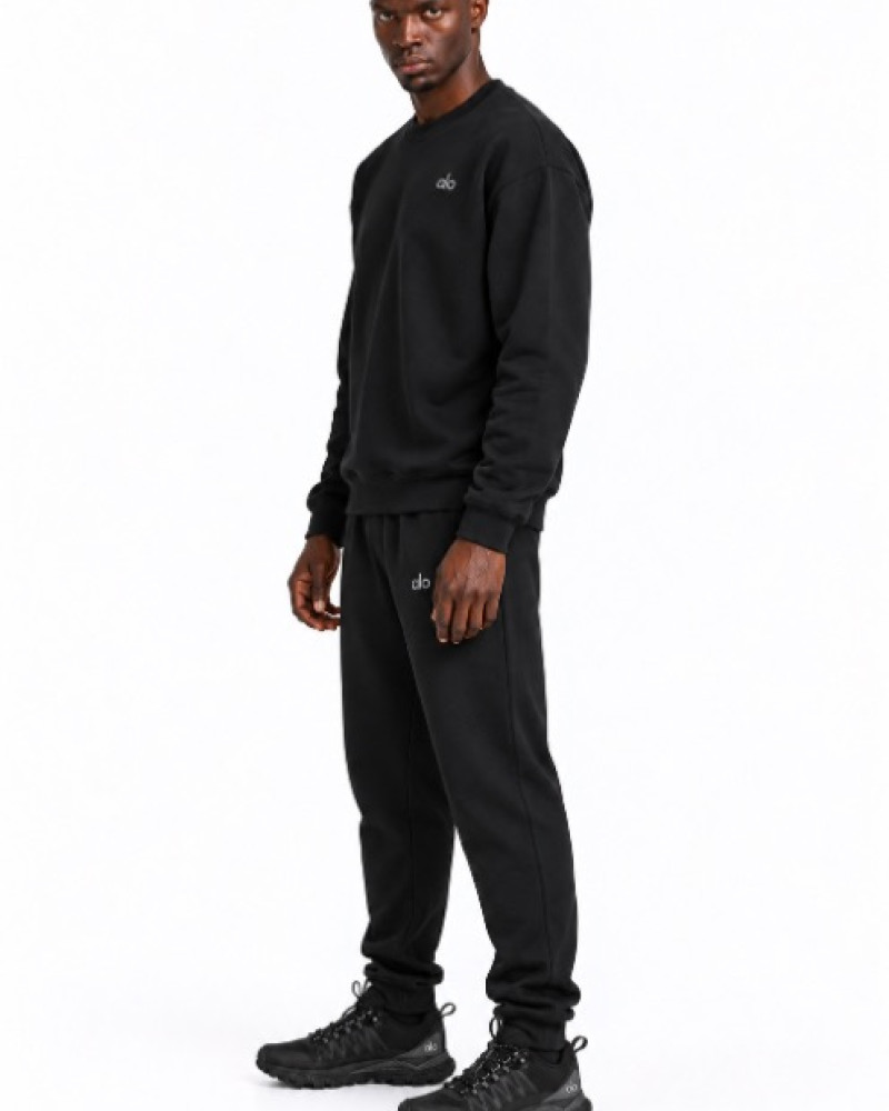 Alo Accolade Crew Neck Pullover – Black 