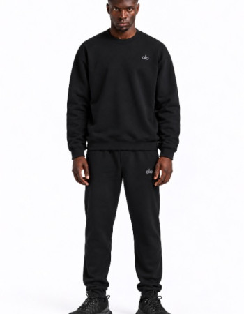 Alo Accolade Crew Neck Pullover – Black 