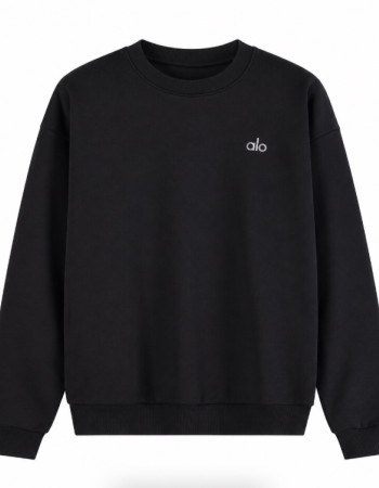 Alo Accolade Crew Neck Pullover – Black 