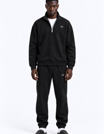 Alo Accolade 1/4 Zip Pullover – Black