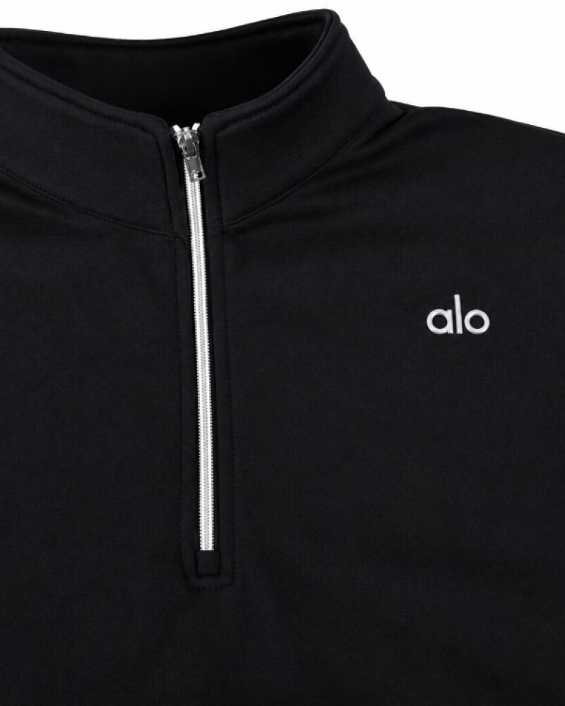 Alo Accolade 1/4 Zip Pullover – Black