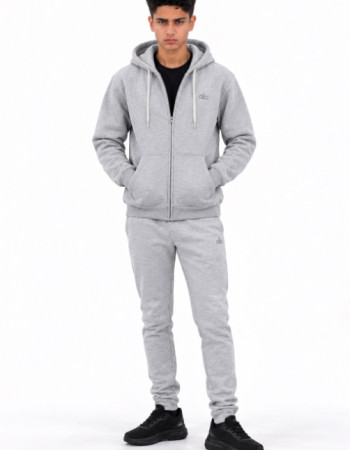 Alo Accolade Full Zip Hoodie – Athletic Heather Grey