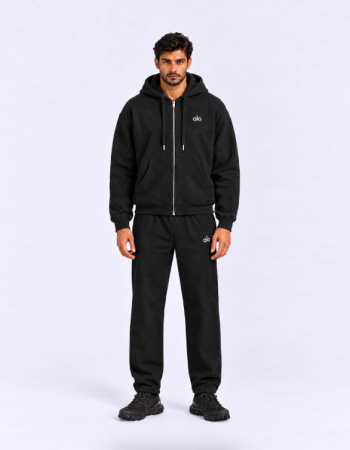 Alo Accolade Full Zip Hoodie – Black