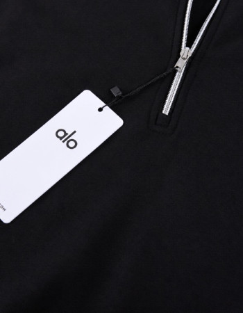 Alo Accolade 1/4 Zip Pullover – Black
