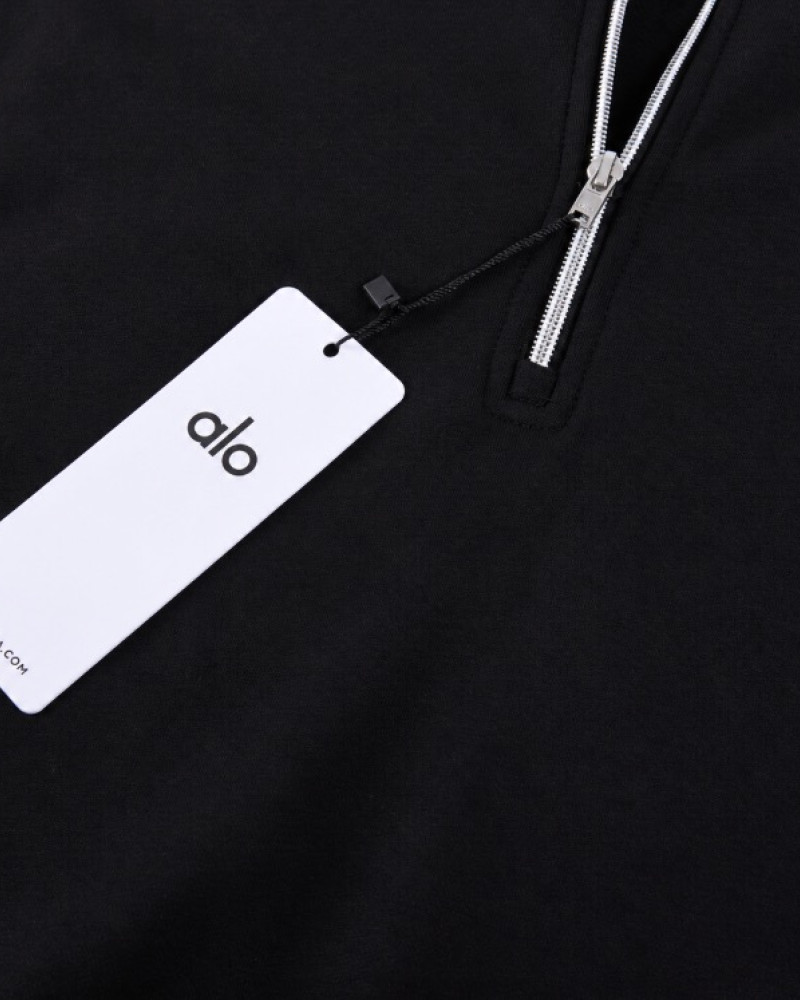 Alo Accolade 1/4 Zip Pullover – Black