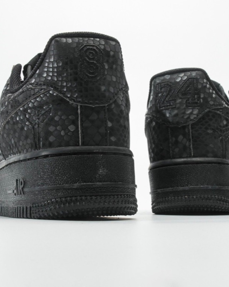 Nike Air Force 1 Low “Kobe 8/24” “Kobe Forever”Black Snakeskin