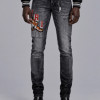 AMIRI Varsity Tiger Straight Jean – Faded Black.