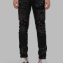 AMIRI Aged Black Paint Splatter MX1 Jeans.