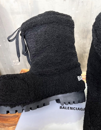 Balenciaga Luxe Calf Suede Boots