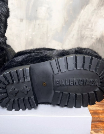 Balenciaga Alaska Faux Fur Boots
