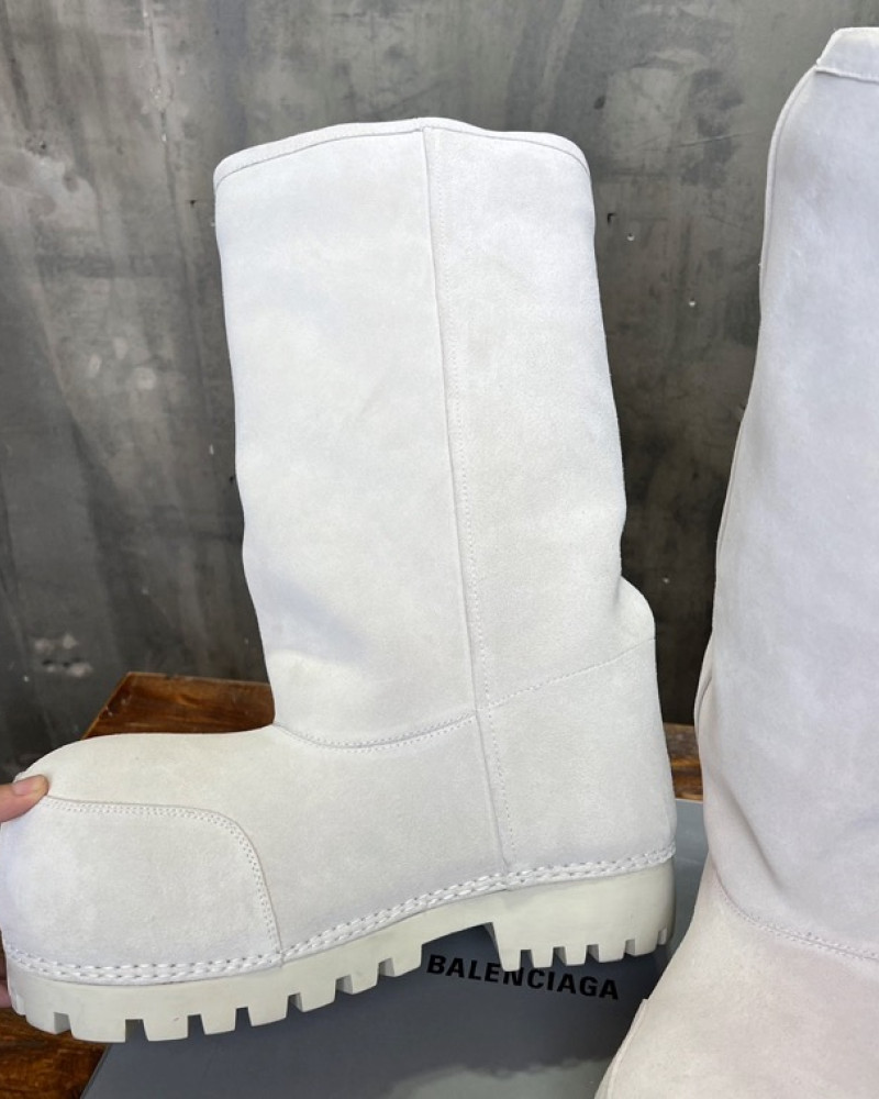 Balenciaga Shearling Extra-Tall 3XL Boots