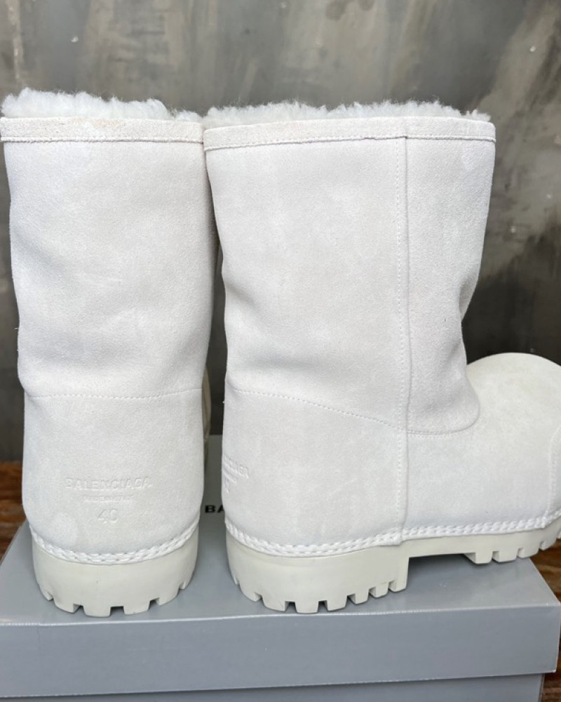 Balenciaga Shearling Extra-Tall 3XL Boots