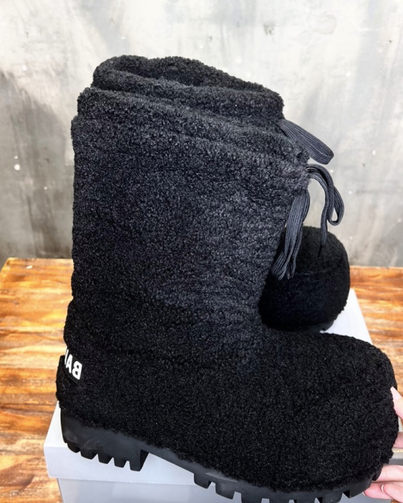 Balenciaga Luxe Calf Suede Boots