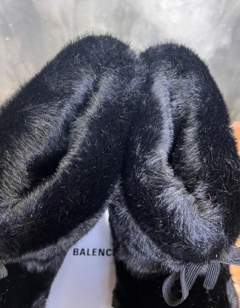 Balenciaga Alaska Faux Fur Boots