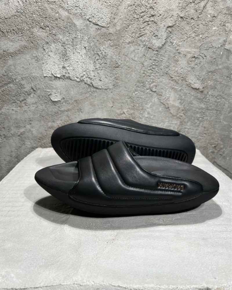 Balmain B-IT Quilted Mules Slippers  