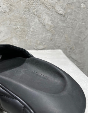 Balmain B-IT Quilted Mules Slippers  