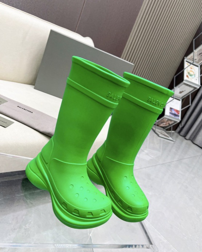 Balenciaga Excavator Crocs Boots - Green