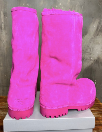 Balenciaga Shearling Extra-Tall 3XL Boots