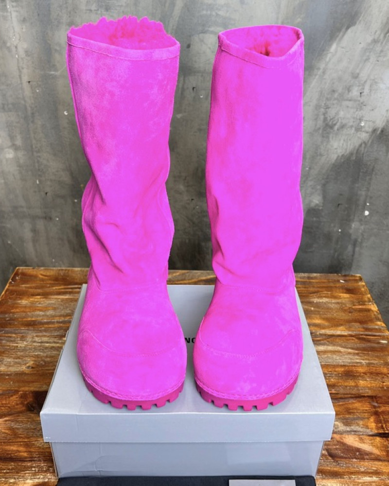 Balenciaga Shearling Extra-Tall 3XL Boots