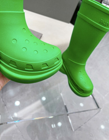 Balenciaga Excavator Crocs Boots - Green