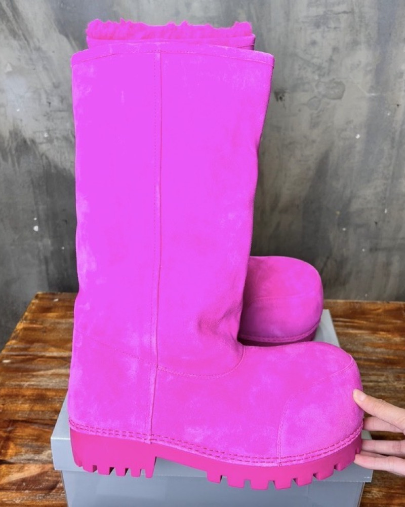 Balenciaga Shearling Extra-Tall 3XL Boots