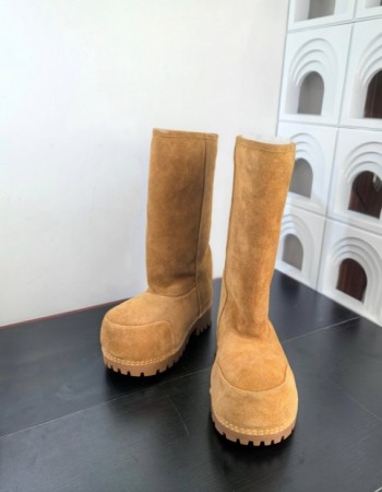 Balenciaga Shearling Extra-Tall 3XL Boots