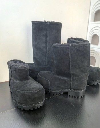 Balenciaga Shearling Extra-Tall 3XL Boots