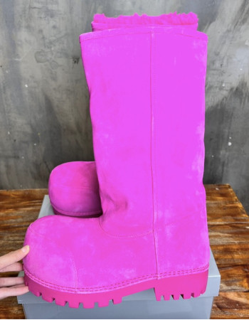 Balenciaga Shearling Extra-Tall 3XL Boots