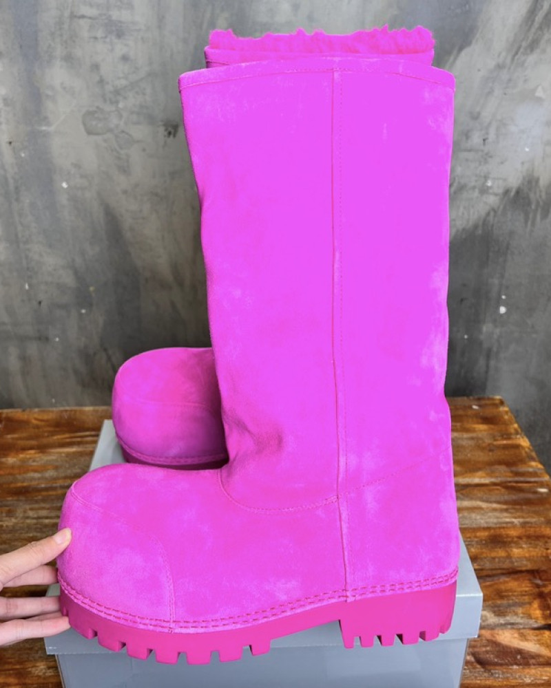 Balenciaga Shearling Extra-Tall 3XL Boots