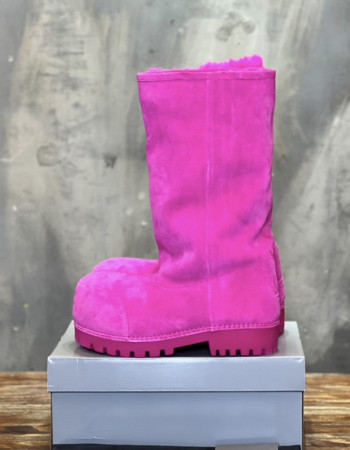 Balenciaga Shearling Extra-Tall 3XL Boots